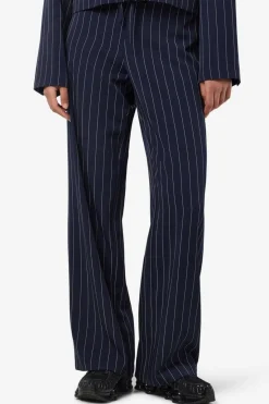 Hot Noisy May Nmella Nw Pinstripe Pants Fwd 4896946 Navy Blazer White