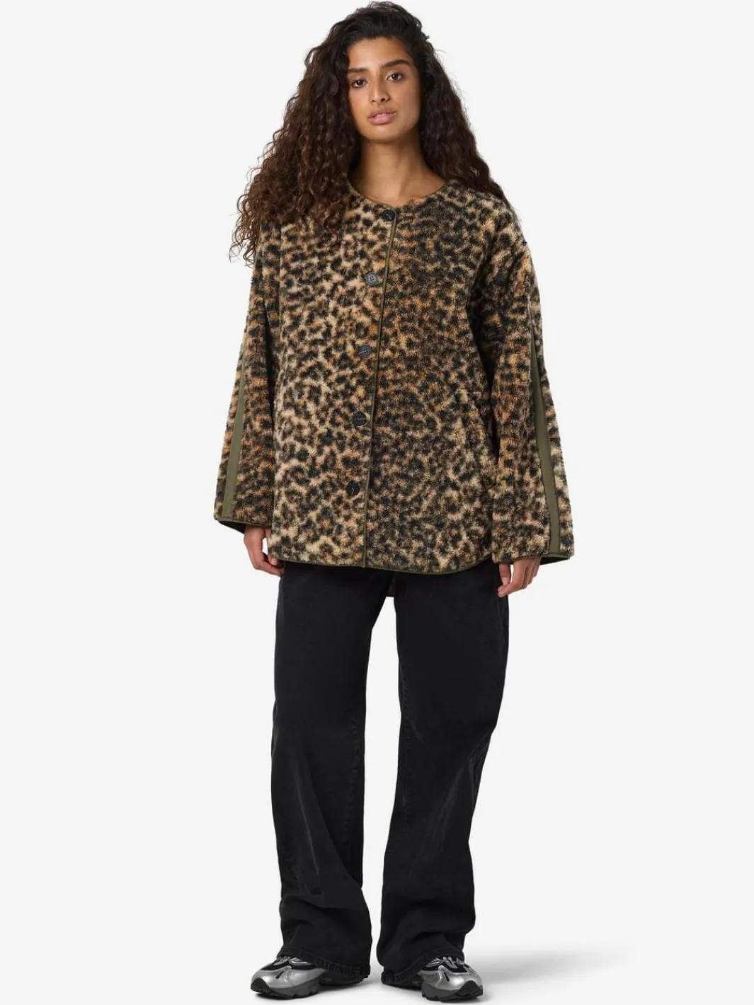 Noisy May Nmfeline Loose Teddy Jacket Fwd 4887284 Birch Leo