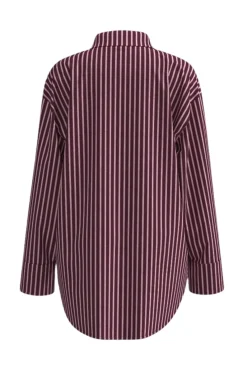 Best Noisy May Nmfrida L/S Button Shirt Box 5089197 Windsor Wine Begonia Pink/White
