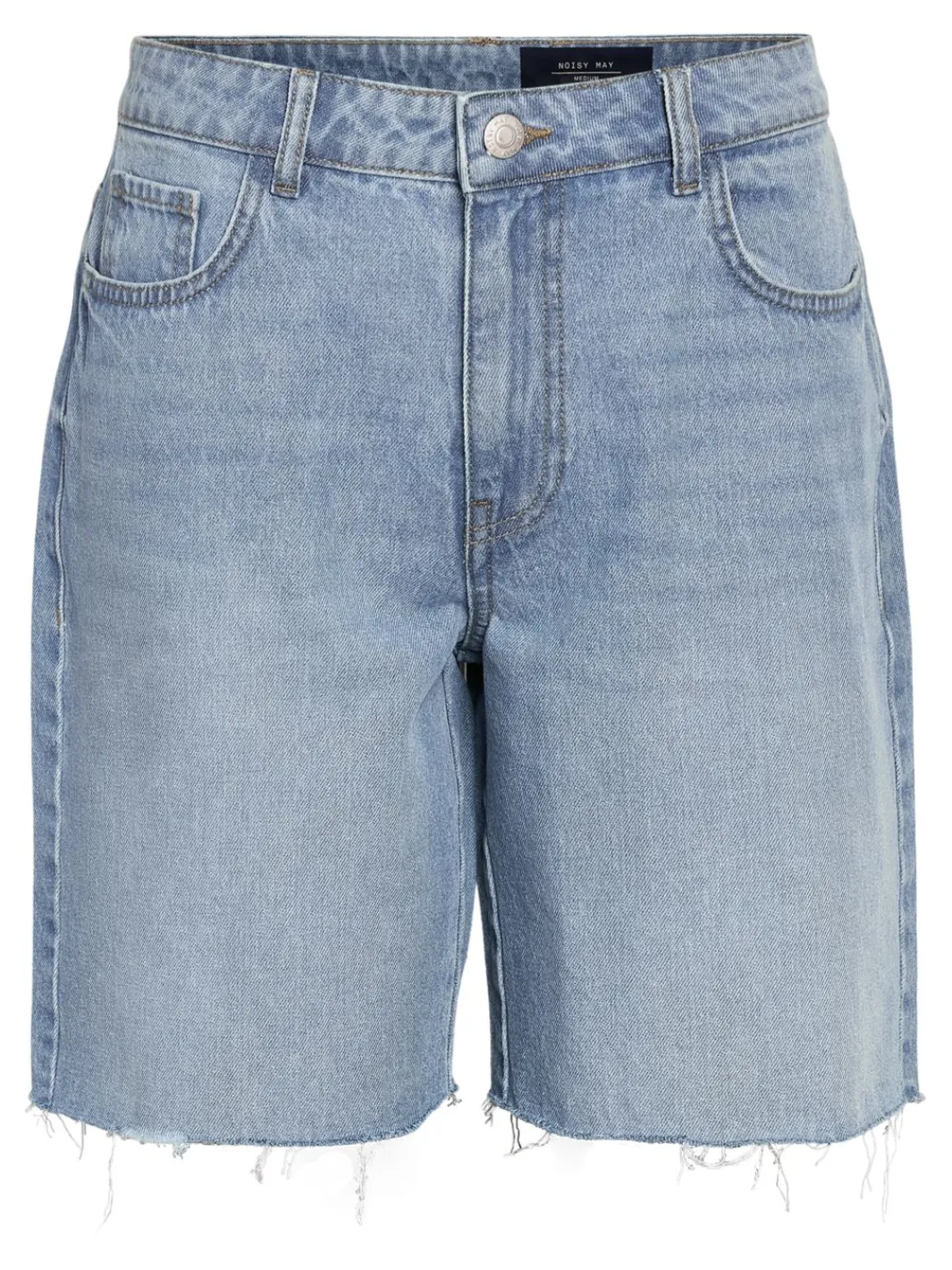 Clearance Noisy May Nmholla Nw Loose Shorts Az425Lb 4723602 Light Blue Denim