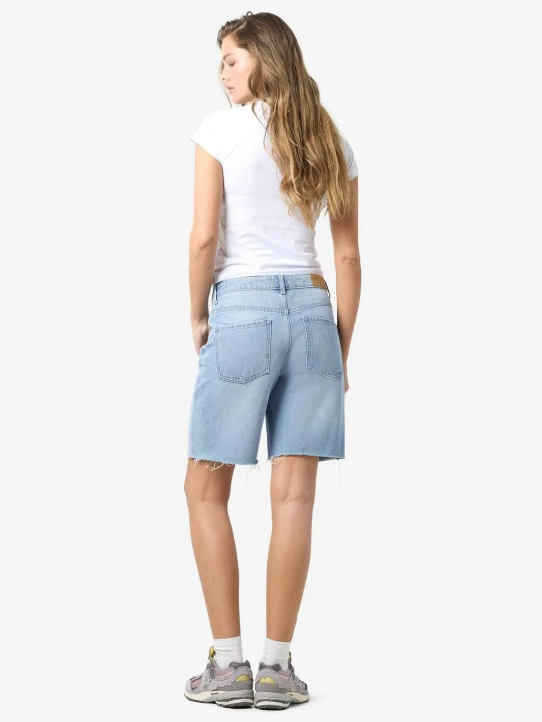 Clearance Noisy May Nmholla Nw Loose Shorts Az425Lb 4723602 Light Blue Denim