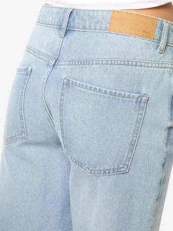 Clearance Noisy May Nmholla Nw Loose Shorts Az425Lb 4723602 Light Blue Denim
