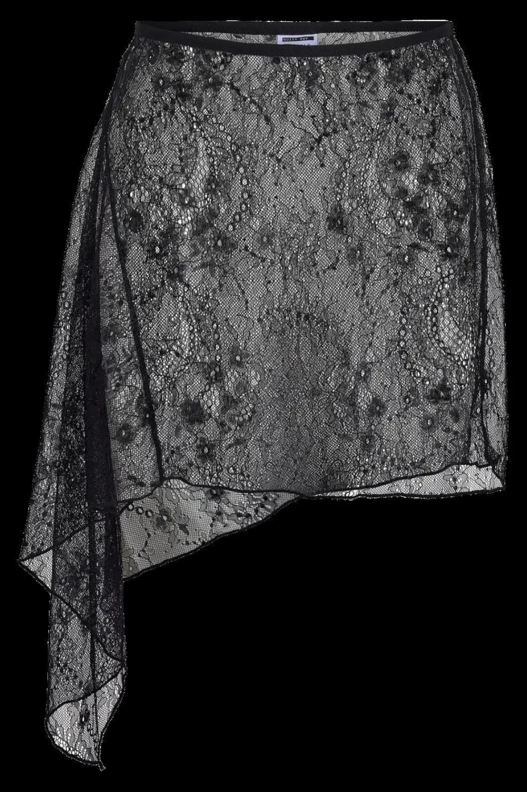 Online Noisy May Nmida Elasticated Lace Skirt 5097953 Black