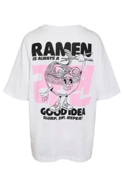 Online Noisy May Nmida Ramen S/S T-Shirt 4976535 Bright White Ramen