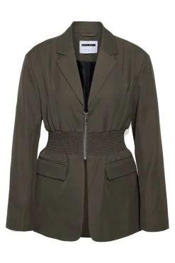 Hot Noisy May Nmiris L/S Smock Fitted Blazer 4977570 Morel Melange