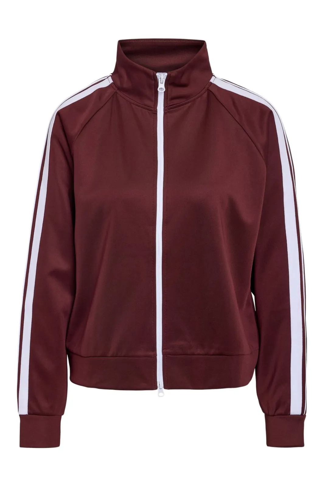 Hot Noisy May Nmjenna L/S High Neck Zipper 4837290 Windsor Wine White Stripes