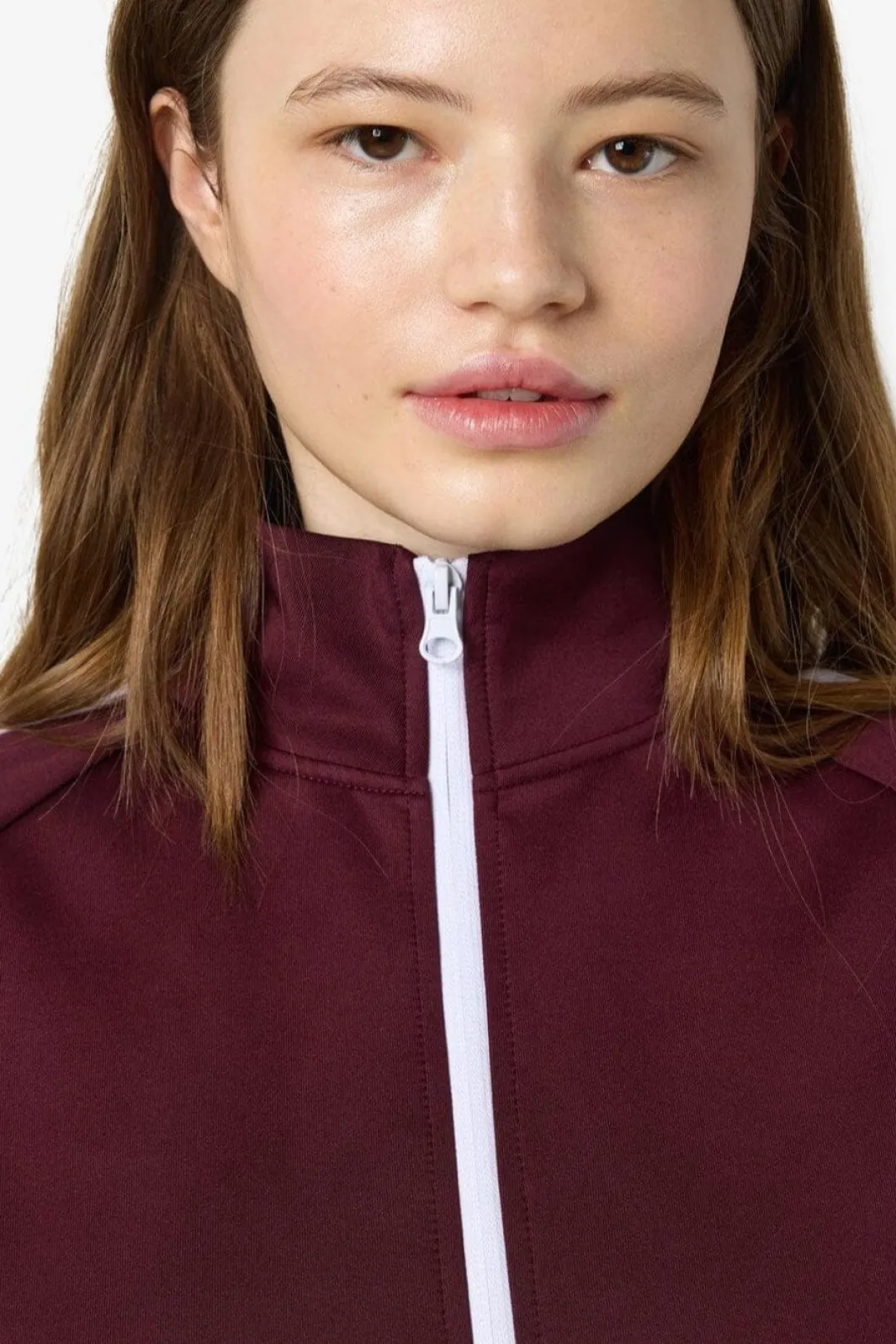 Hot Noisy May Nmjenna L/S High Neck Zipper 4837290 Windsor Wine White Stripes