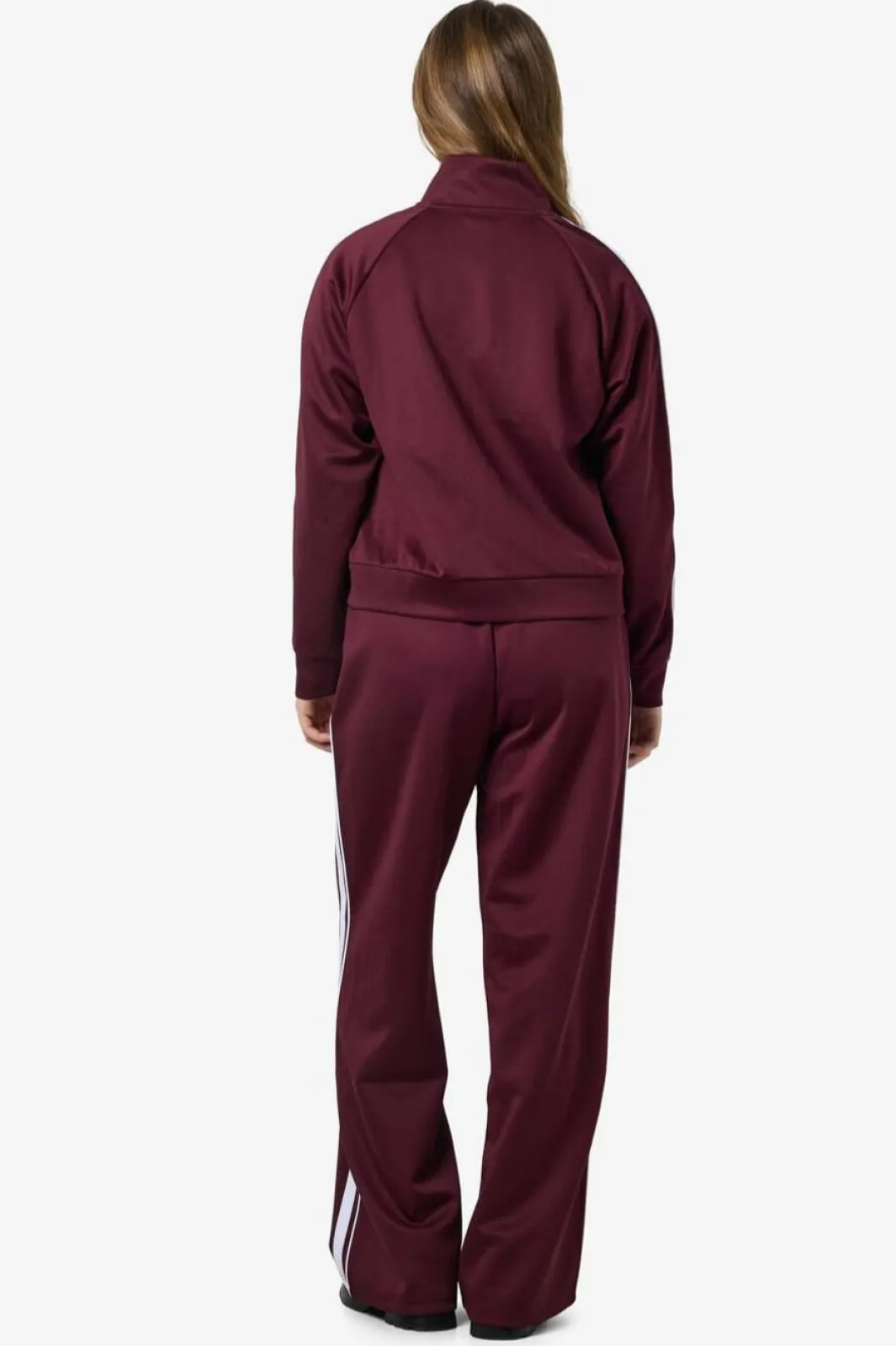 Hot Noisy May Nmjenna L/S High Neck Zipper 4837290 Windsor Wine White Stripes