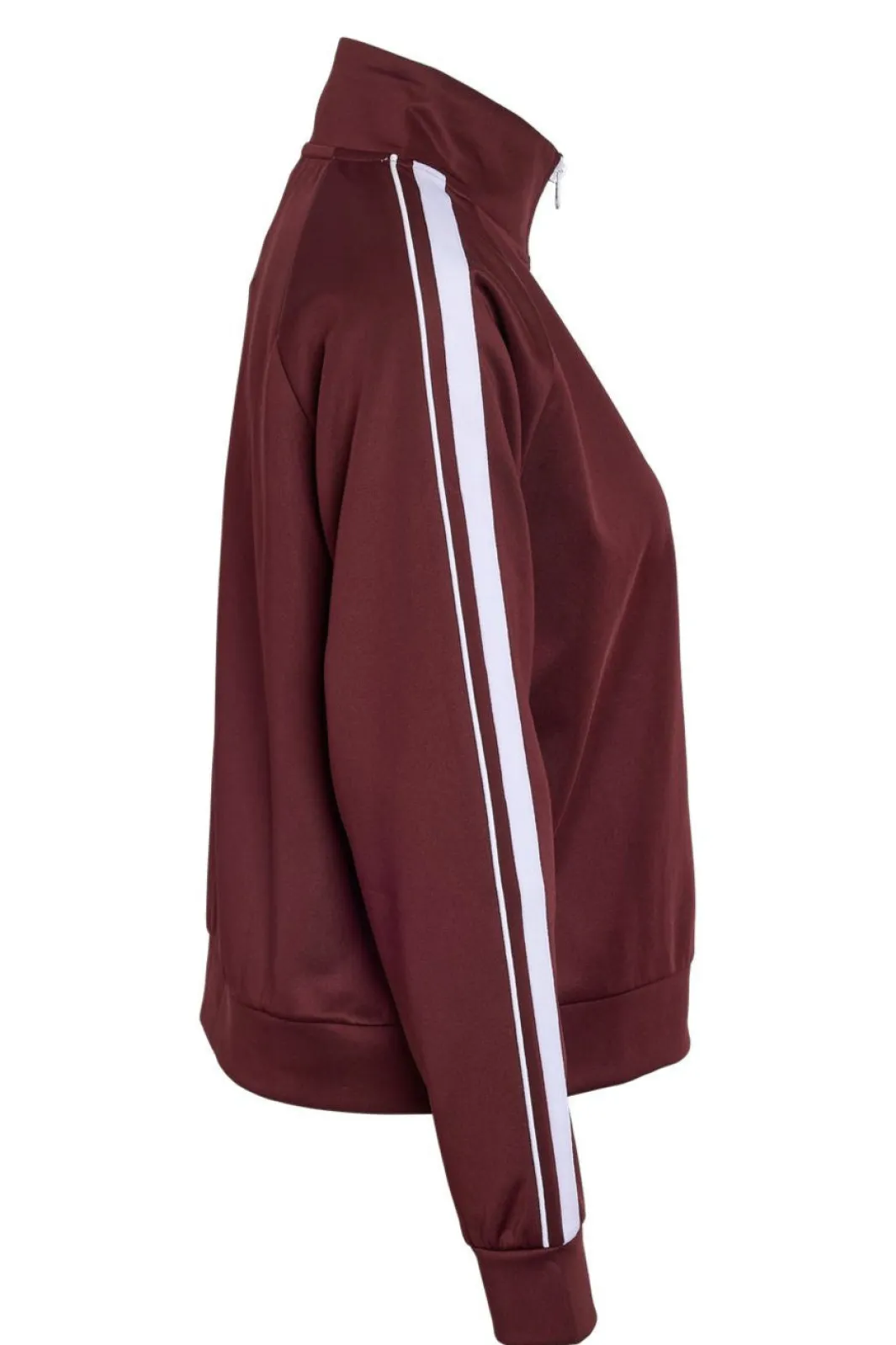 Hot Noisy May Nmjenna L/S High Neck Zipper 4837290 Windsor Wine White Stripes