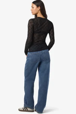 Online Noisy May Nmjudith L/S Lace Top 4793424 Black