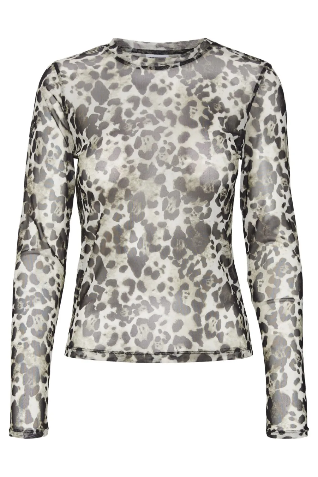 Discount Noisy May Nmjudith L/S Mesh Top Bg Fwd 4067990 Black Leo