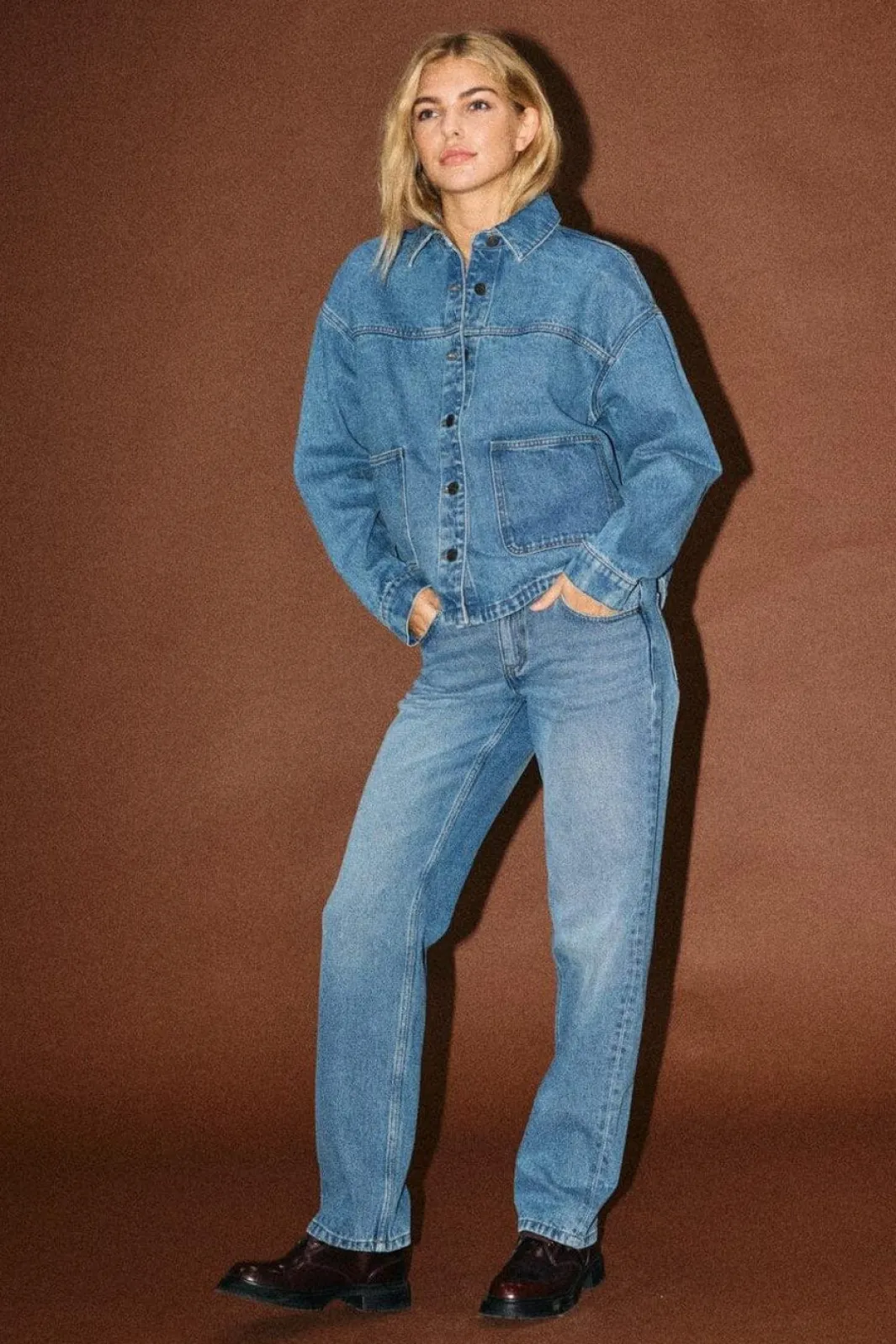 Best Noisy May Nmkettie L/S Reg Jcket Vi557Mb 4762456 Medium Blue Denim