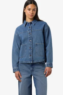 Best Noisy May Nmkettie L/S Reg Jcket Vi557Mb 4762456 Medium Blue Denim