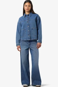 Best Noisy May Nmkettie L/S Reg Jcket Vi557Mb 4762456 Medium Blue Denim