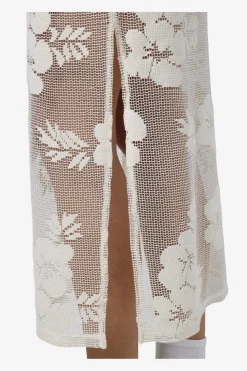 Best Noisy May Nmklea S/L Long Flower Lace Slit Dress 4821924 Birch