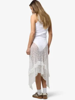 Noisy May Nmlacey Nw Midi Skirt 4755476 Bright White