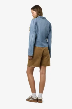 Discount Noisy May Nmmaisy L/S String Denim Shirt Bs031Lb 4801537 Light Blue Denim