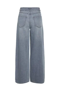Clearance Noisy May Nmmaisy Nw Belt Loose Jeans Bs031Lb 4881296 Light Blue Denim