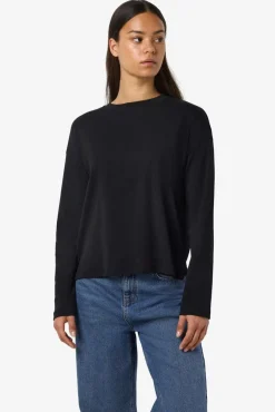New Noisy May Nmmocca L/S Regular Fit Top Fwd 4793254 Black
