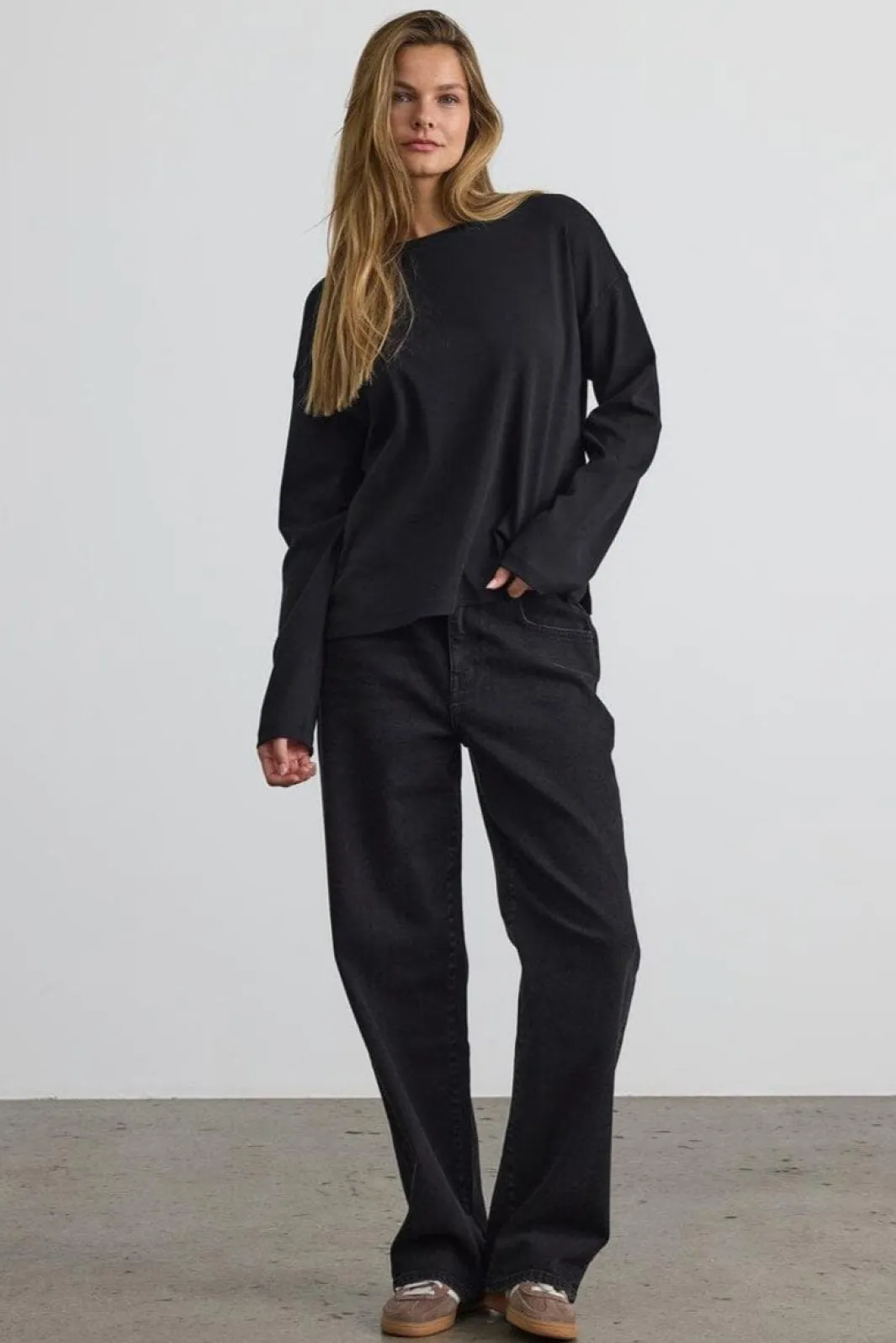 New Noisy May Nmmocca L/S Regular Fit Top Fwd 4793254 Black