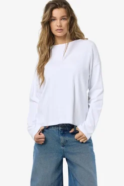 Best Noisy May Nmmocca L/S Regular Fit Top Fwd 4793255 Bright White