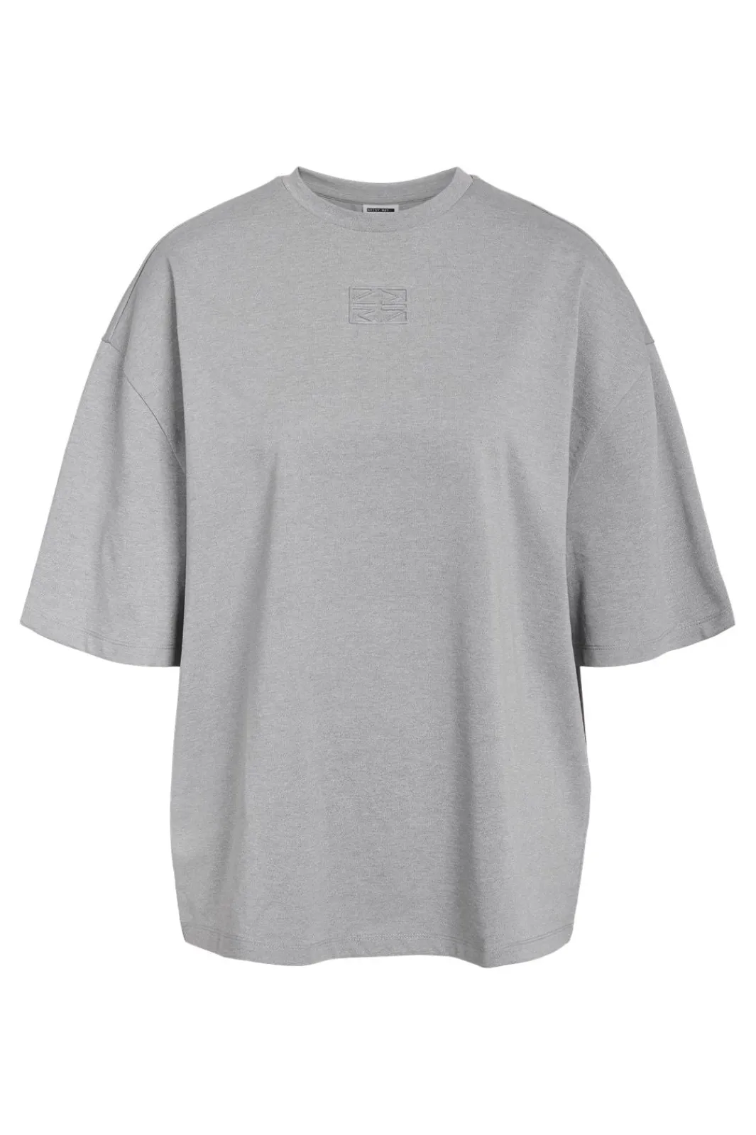 Best Noisy May Nmnadine Glitter Embos T-Shirt 4764934 Light Grey Melange Silver Lurex