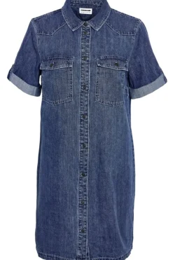 Noisy May Nmnew Signe S/S Denim Dress Vi002Mb 4460315 Medium Blue Denim
