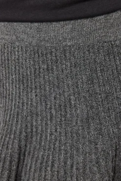 Noisy May Nmnola Nw Pleated Knit Skirt Fwd 4805687 Medium Grey Melange