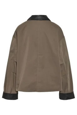 Best Noisy May Nmnora Pu Collar Jacket Dd 4788717 Morel Black