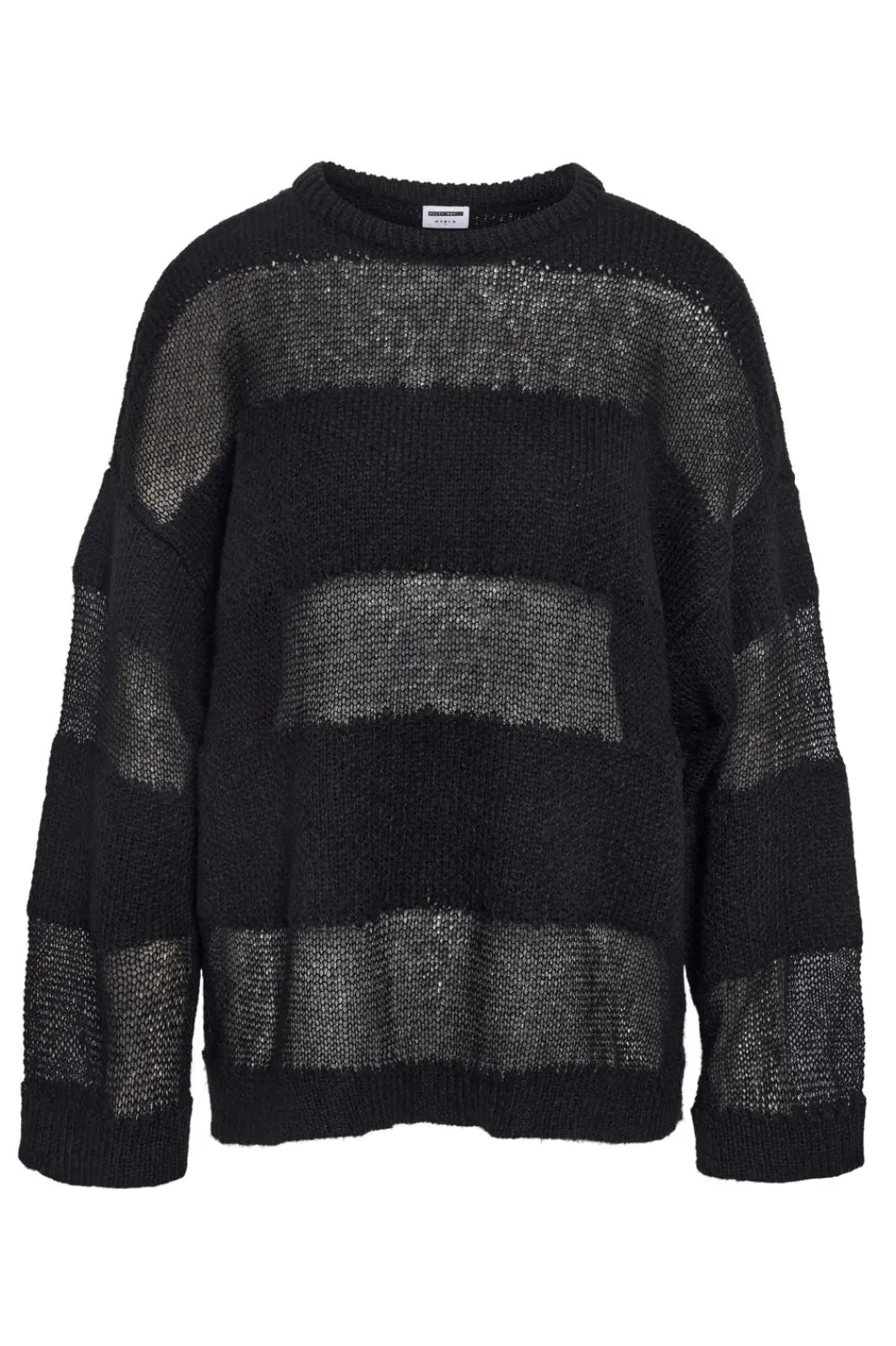Online Noisy May Nmselvi L/S Jacquard Knit Fwd 4847867 Black