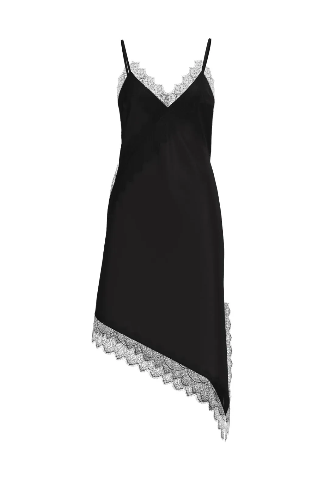 New Noisy May Nmsofie S/L Satin Lace Dress 5079334 Black