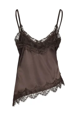 Noisy May Nmsofie S/L Satin Top 5079330 Chocolate Brown