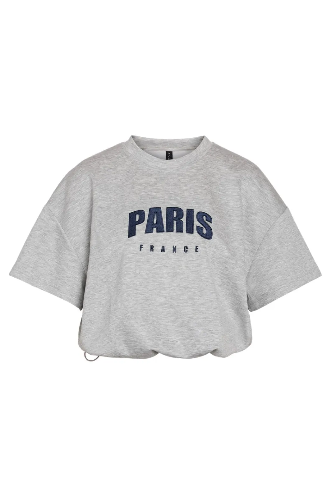 Hot Noisy May Nmsolas S/S Sweat T-Shirt 5019036 Light Grey Melange Paris