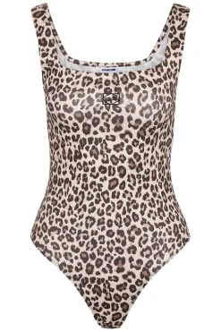 Noisy May Nmteresa S/L Bodysuit 4880256 Birch Brown Leo