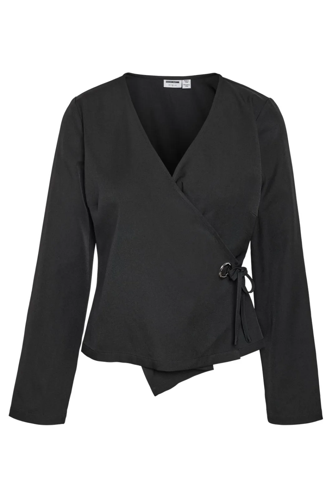 Online Noisy May Nmvick L/S Wrap Eyelet Top 5023973 Black