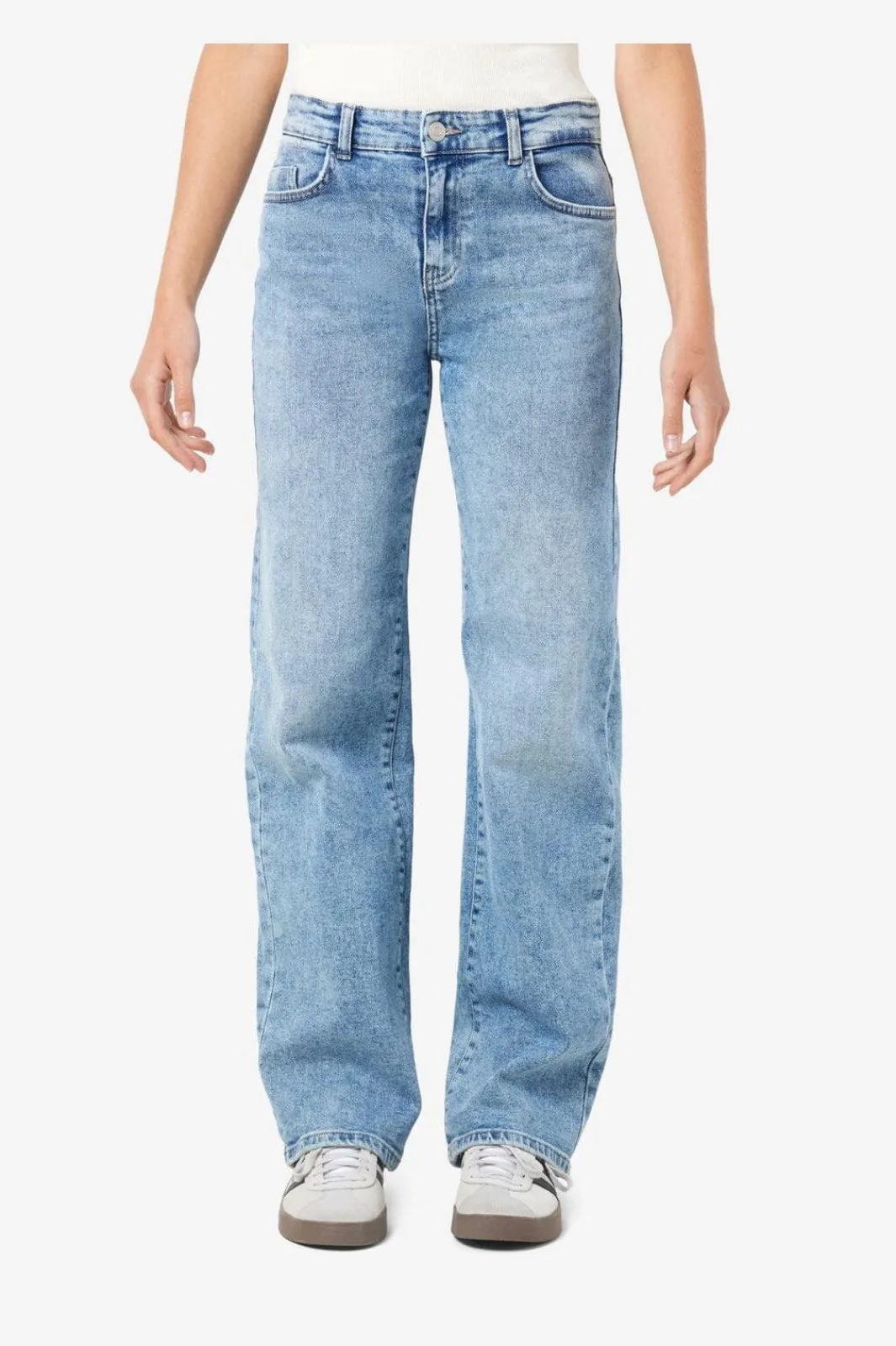 Clearance Noisy May Nmyolanda Nw Wide Jeans Az236Lb Fwd 4179737 Light Blue Denim