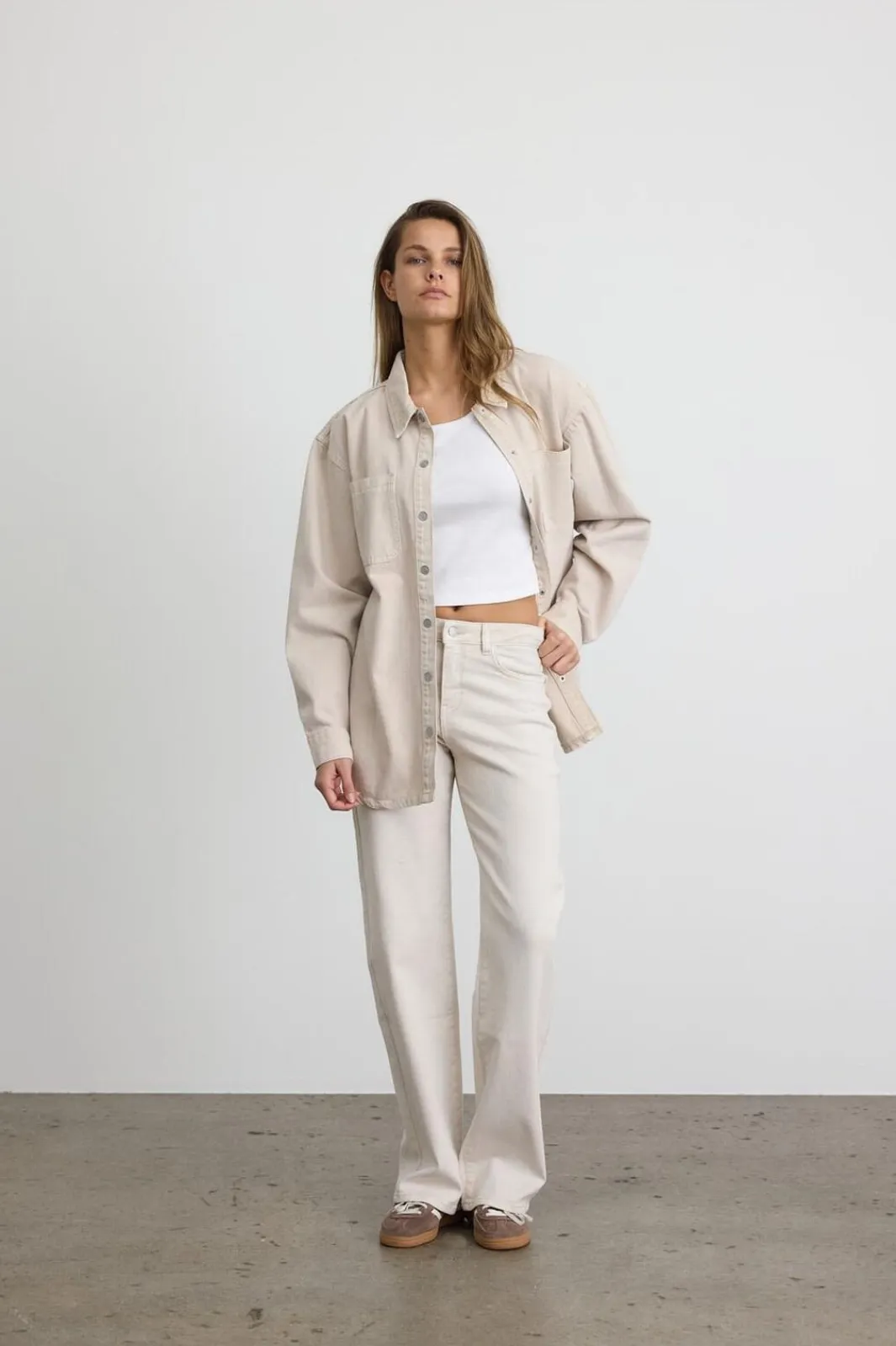 Best Noisy May Nmyolanda Straight Jeans Color 4920927 Pumice Stone