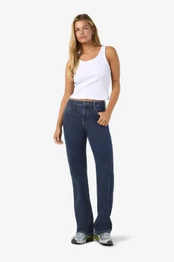 Best Noisy May Nmyolanda Wide Str Az365Db Fwd 4532744 Dark Blue Denim