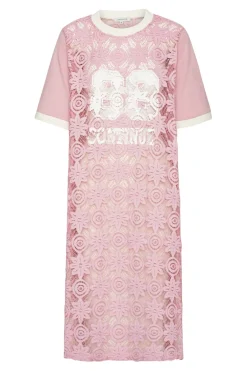 Discount Continue Nni Lace Dress 14792 Rose