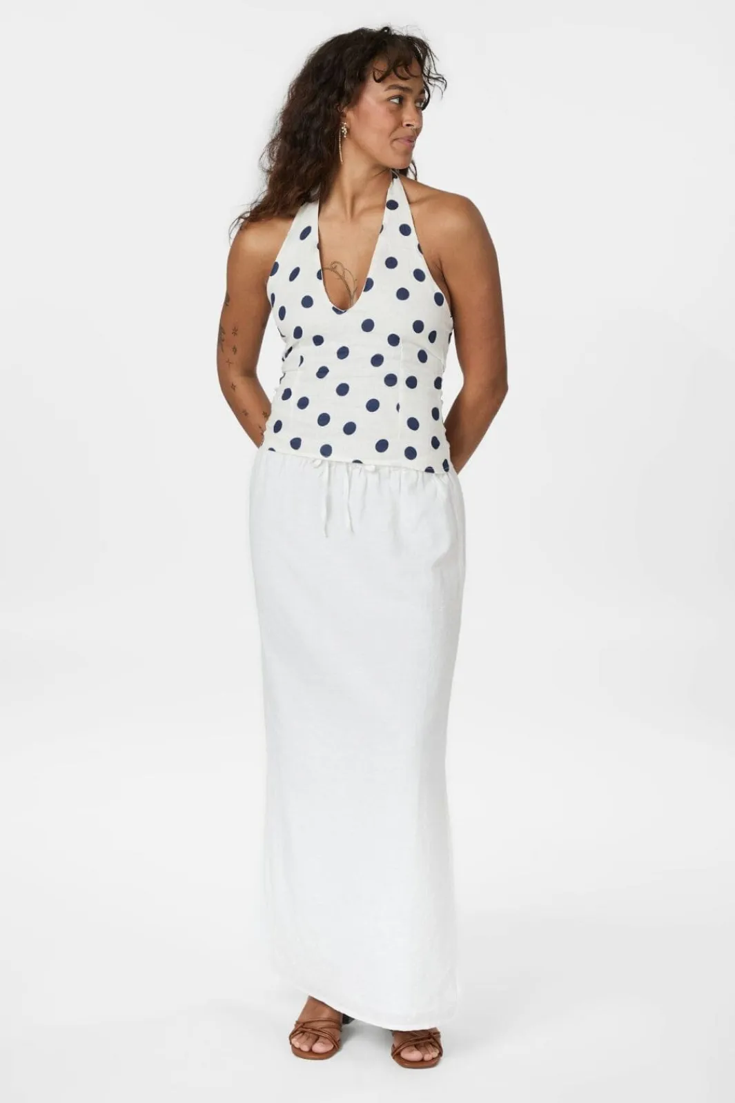 Hot Neo Noir Noa Linen Skirt 159936 120
