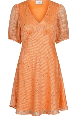 Outlet Neo Noir Nobu Sparkle Dress Tangerine