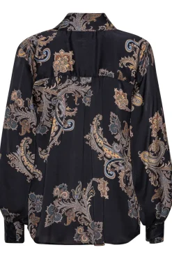 Clearance Karmamia Noelle Shirt Pearson Paisley Blue