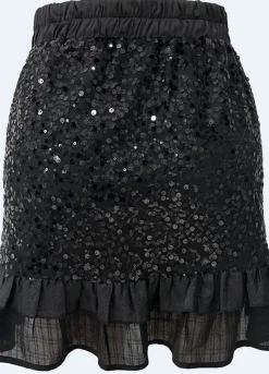 New Liberte Nor Frill Skirt 22268 Black Sequins