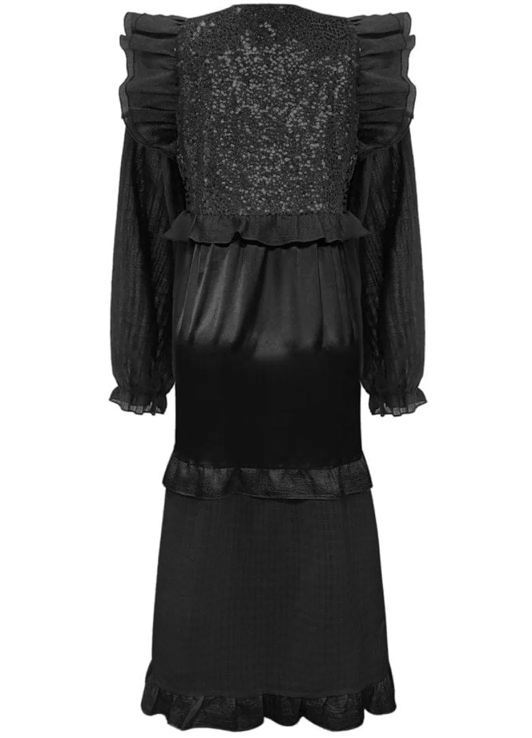 Best Liberte Nor Ls Frill Dress 22266 Black Sequins