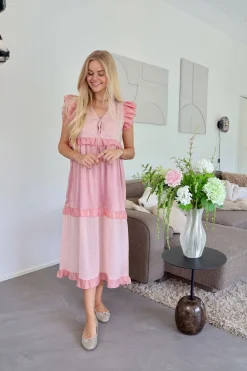Outlet Liberte Nor-Frill-Dress 22236 Rosa Cloud