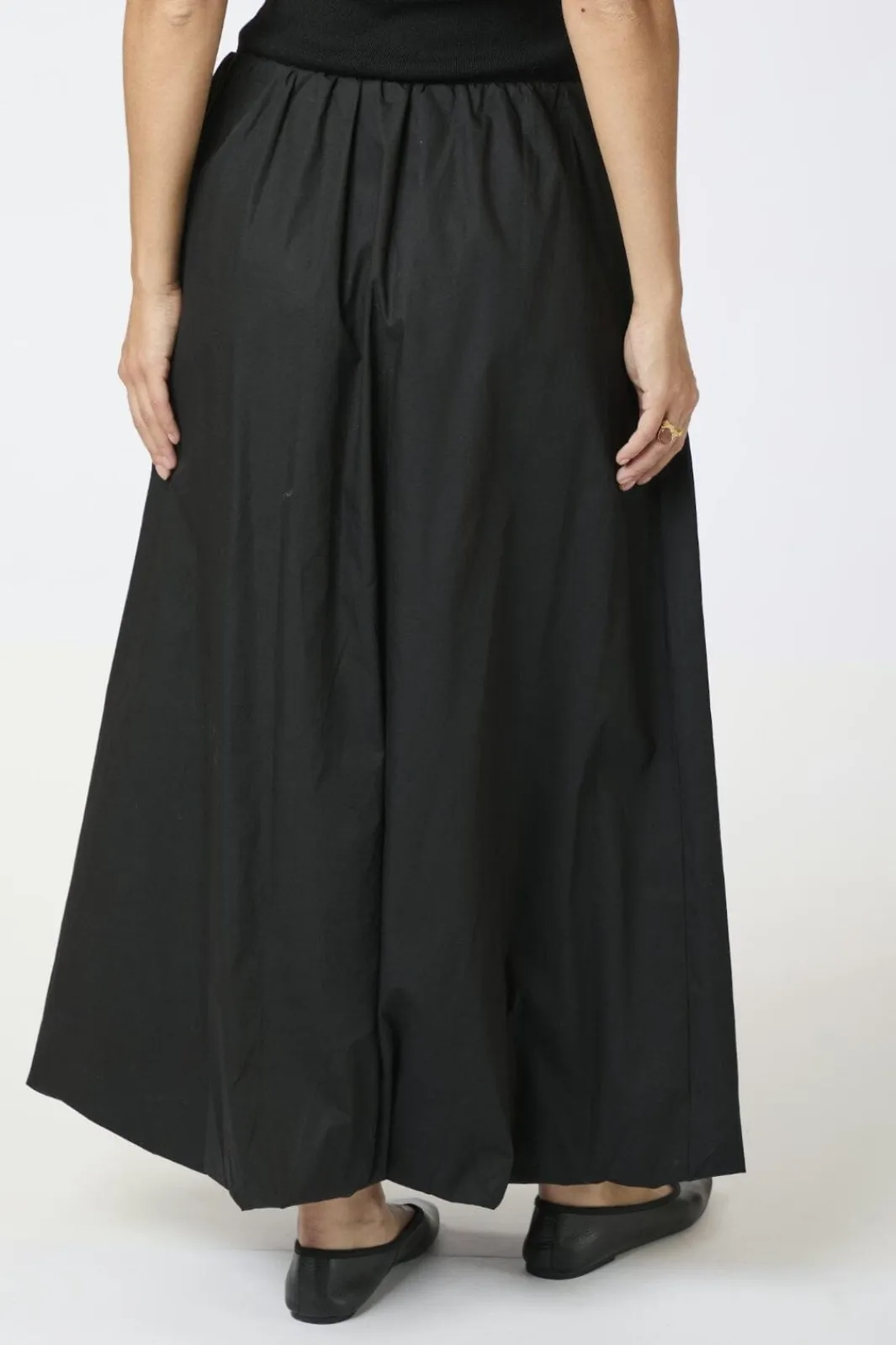 Neo Noir Ober Long Balloon Skirt Black