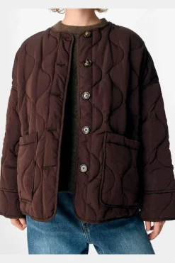 Sale Object Objallie Ls Lo Quilted Jacket 4657045 Java