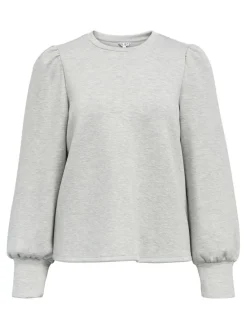 Hot Object Objandrea Re L/S O-Neck Top 4853644 Light Grey Melange