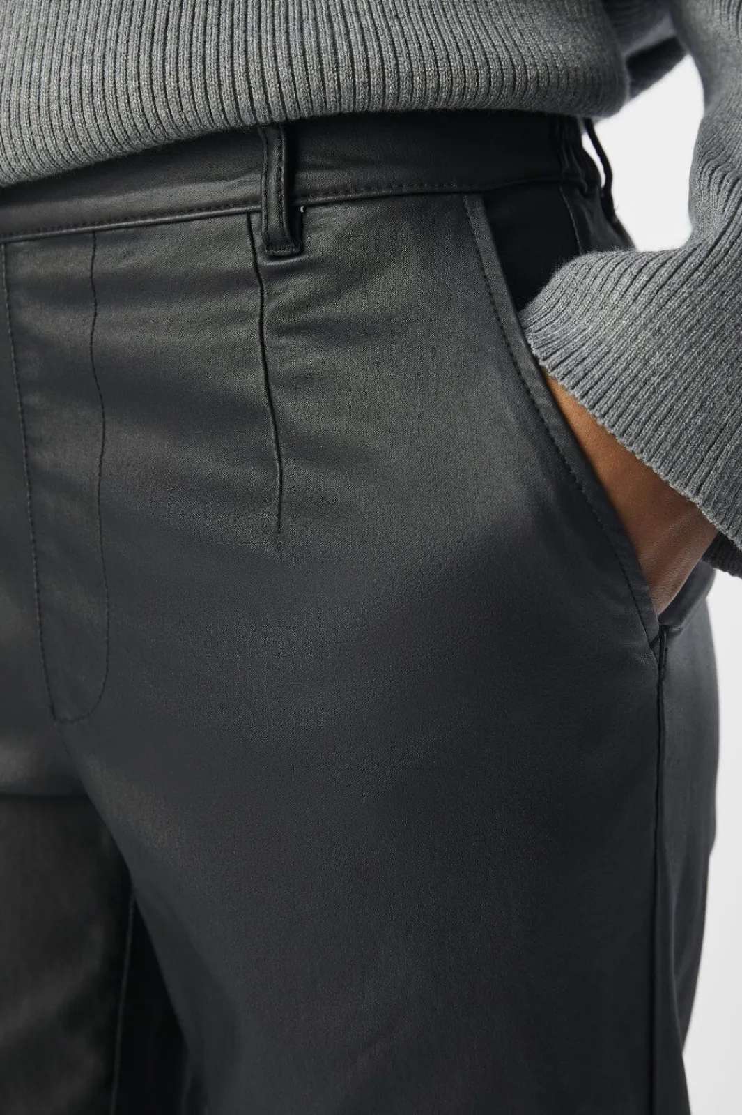 Object Objbelle Lisa Coated Pant 3556312 Black
