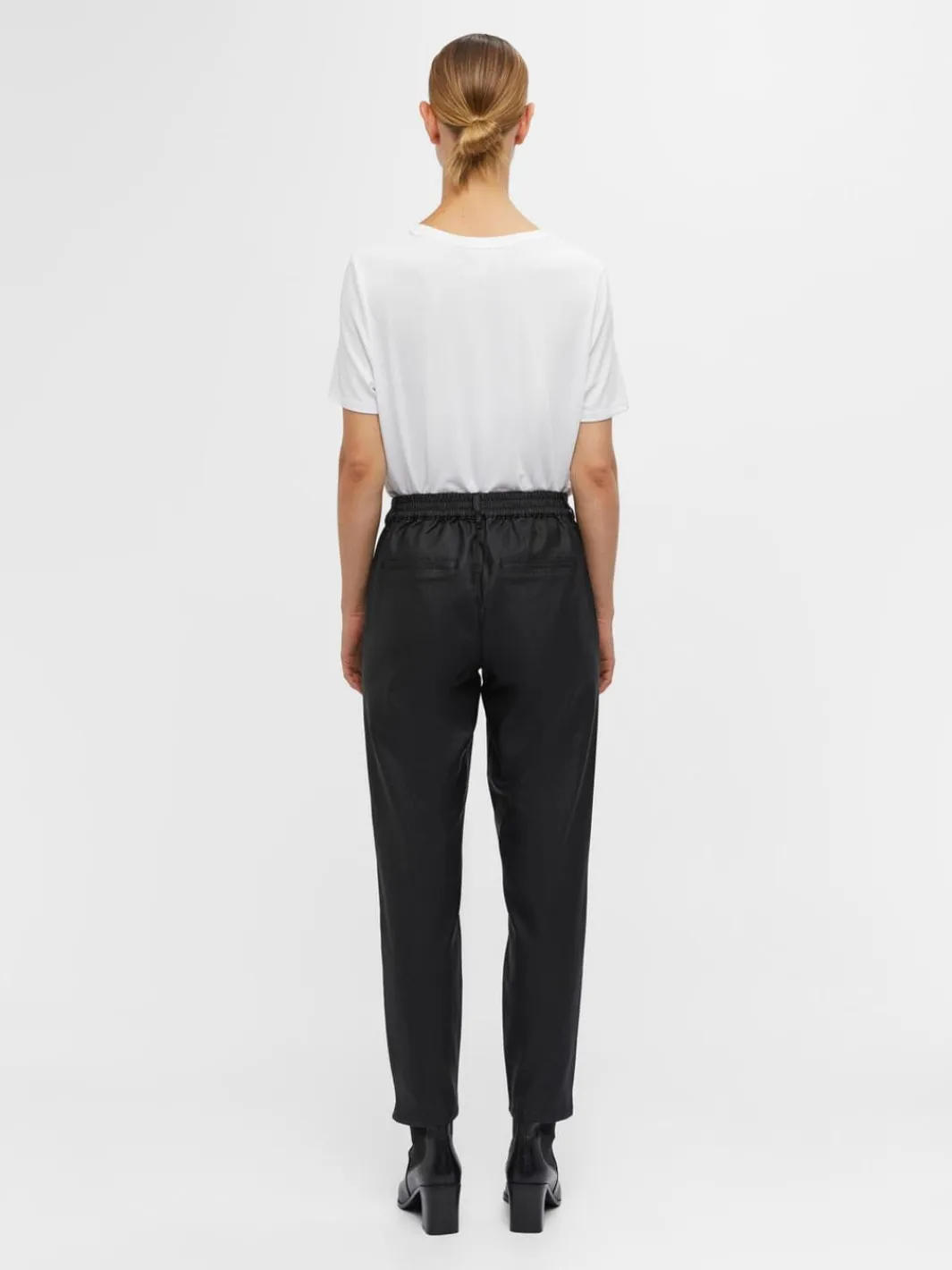 Object Objbelle Lisa Coated Pant 3556312 Black